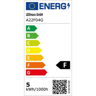 LED Filament Leuchtmittel 5W 440lm E27 Kopfspiegel Gold extra warmwei 2200K