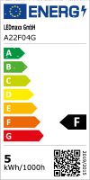 LED Filament Leuchtmittel 5W 440lm E27 Kopfspiegel Gold extra warmweiß 2200K