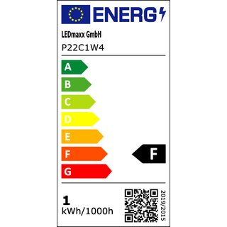 LED Filament Tropfen 1W 100lm E14 klar extra warmwei 2200K