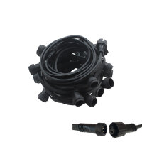 Illu Lichterkette Komplettset 50m 100 Fassungen E27...