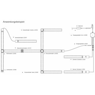 LEDconnect Unterbauleuchte 150mm 2,5W 180lm DC24V warmwei 2700K