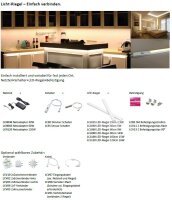 LEDconnect Unterbauleuchte 150mm 2,5W 180lm DC24V warmweiß 2700K