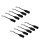 10 x Construction Socket Lamp Holder Renovation Socket E14 Black