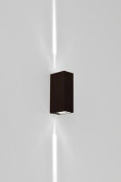 LED Wall Light Black 6W 375lm 6000K Indoor/Outdoor