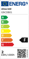 LED Glass G9 COB 2W Warm White 2700K