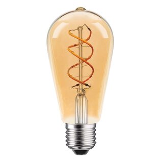 LED Spiral Filament Edison ST64 5W = 25W 200lm E27 gold...