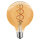 LED Spiral Filament Globe G125 5W = 21W 200lm E27 gold gelüstert extra warmweiß 1800K Dimmbar