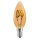 LED Spiral Filament Kerze 3W 100lm E14 klar extra warmweiß 1800K Dimmbar