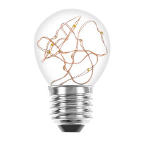 LED Copper Wire Drop 1W = 7W 30lm E27 Clear Extra Warm White 2200-2400K