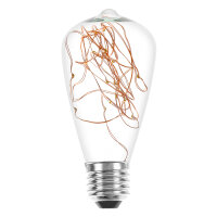 LED Copper Wire Edison ST64 1.6W 50lm E27 Clear Extra...