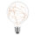 LED Kupferkabel Globe G125 2,2W = 13W 92lm E27 klar extra warmweiß 2200-2400K