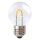 LED Curved Filament Tropfen 1W E27 klar 55lm extra warmweiß 2400K