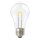 LED Curved Filament Birnenform A60 0,85W E27 klar 55lm extra warmweiß 2400K