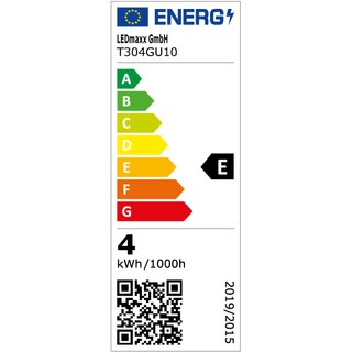 LED Leuchtmittel Rhre T30 4W GU10 450lm warmwei 3000K