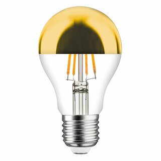 LED Filament Leuchtmittel 6,5W = 40W 600lm E27 Kopfspiegel Gold warmwei 2700K