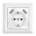 2xUSB Power Socket 2800mA Pure White