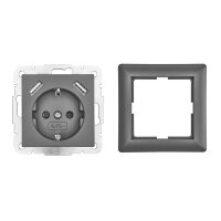 2xUSB Power Socket 2800mA Anthracite