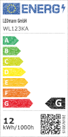 Wandleuchte LED weiß Rechtecke 12W 3000K IP20