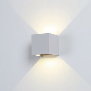 Wandleuchte LED Aluminium gebürstet 3000K Indoor/Outdoor