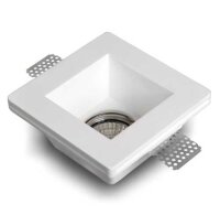 Square Recessed Plaster Light 120x120mm GU10 max. 35W