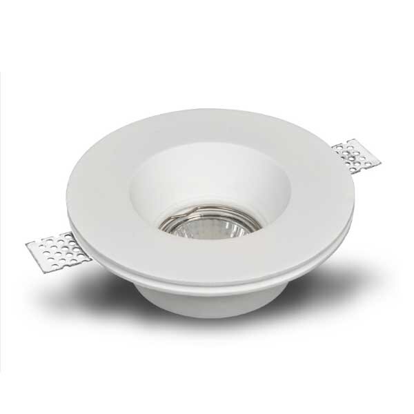 Gipseinbauleuchte Rund Ø130mm GU10 max. 35W