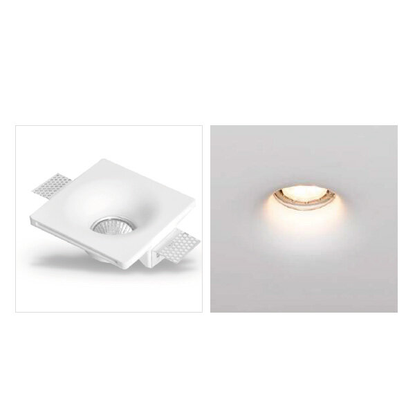 Gipseinbauleuchte Rund Abgerundet Ø120mm GU10 max. 35W