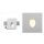 Small Oval Recessed Plaster Wall Light 100x100x49mm LED 1W 3000K