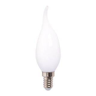 LED Filament Windstoß Kerze 4W = 40W 470lm E14 opal...