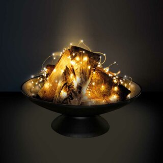 LED Kupferkabel Set 20m 200 LEDs extra warmweiß mit...