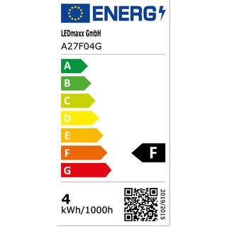 LED Filament Leuchtmittel 4W 360lm E27 Kopfspiegel Gold warmwei 2700K