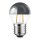 LED Filament Tropfen 2W = 19W 180lm E27 Kopfspiegel silber warmweiß 2700K