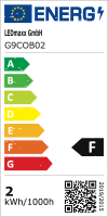 LED Glass G9 COB 2W = 21W Daylight 6500K Cool White