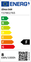 LED Leuchtmittel Röhre T37 8W = 65W E27 Tageslicht 6500K