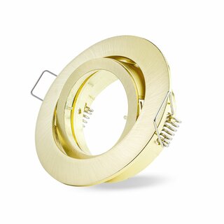 Einbaustrahler Gold matt schwenkbar 68mm Bajonettverschluss