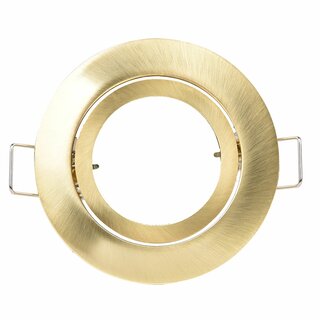 Einbaustrahler Gold matt schwenkbar 68mm Bajonettverschluss
