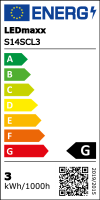 LED Filament Linienlampe 3W = 35W S14s 2 Sockel KLAR 30cm Ra>90 extra warmweiß 2200K