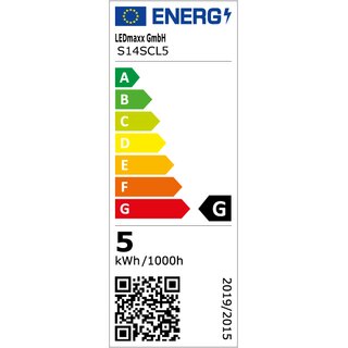 LED Filament Linienlampe 4,8W S14s 2 Sockel KLAR 50cm Ra>90 extra warmwei 2200K