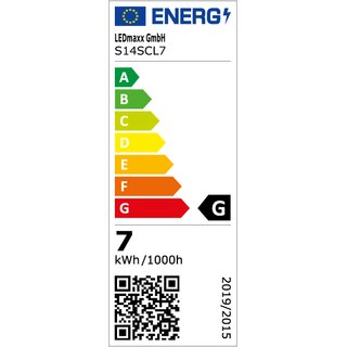 LED Filament Linienlampe 6,5W S14s 2 Sockel KLAR 100cm Ra>90 extra warmwei 2200K