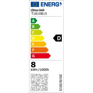 LED Leuchtmittel Rhre T18 8W B15d 1100lm warmwei 3000K