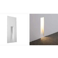Gips-Wandeinbauleuchte Rand Lang 200x500x95mm Weiß...
