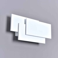 LED Innen-Wandleuchte weiß Rechtecke 12W 1560 Lumen warmweiß 3000K IP20