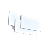 LED Innen-Wandleuchte weiß Rechtecke 12W 1560 Lumen warmweiß 3000K IP20