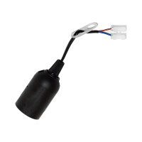 10 x Construction Lamp Holder Renovation Socket E27 Black...