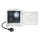 Garden Outdoor Power Socket Stone Look White 2-Gang Power Strip with 5m Cable & Timer