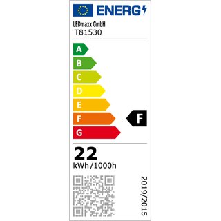 LED T8 Rhre 150cm 22W G13 2300lm 830 warmwei 3000K inklusive Starter