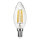 LED Filament Twisted Glass Candle 4W = 40W 440lm E14 Clear Warm White 2700K Dimmable