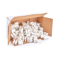 100 x 2-Pole Push-In Wire Connector