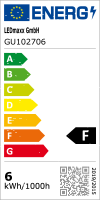 LED Premium Glas Reflektor GU10 6W 450lm warmweiß 2700K flood 38°