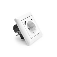 2xUSB Power Socket 3.5A Pure White USB Type A & C