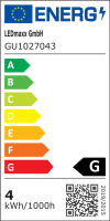LED Premium Glass Reflector GU10 3.5W 230lm Warm White...